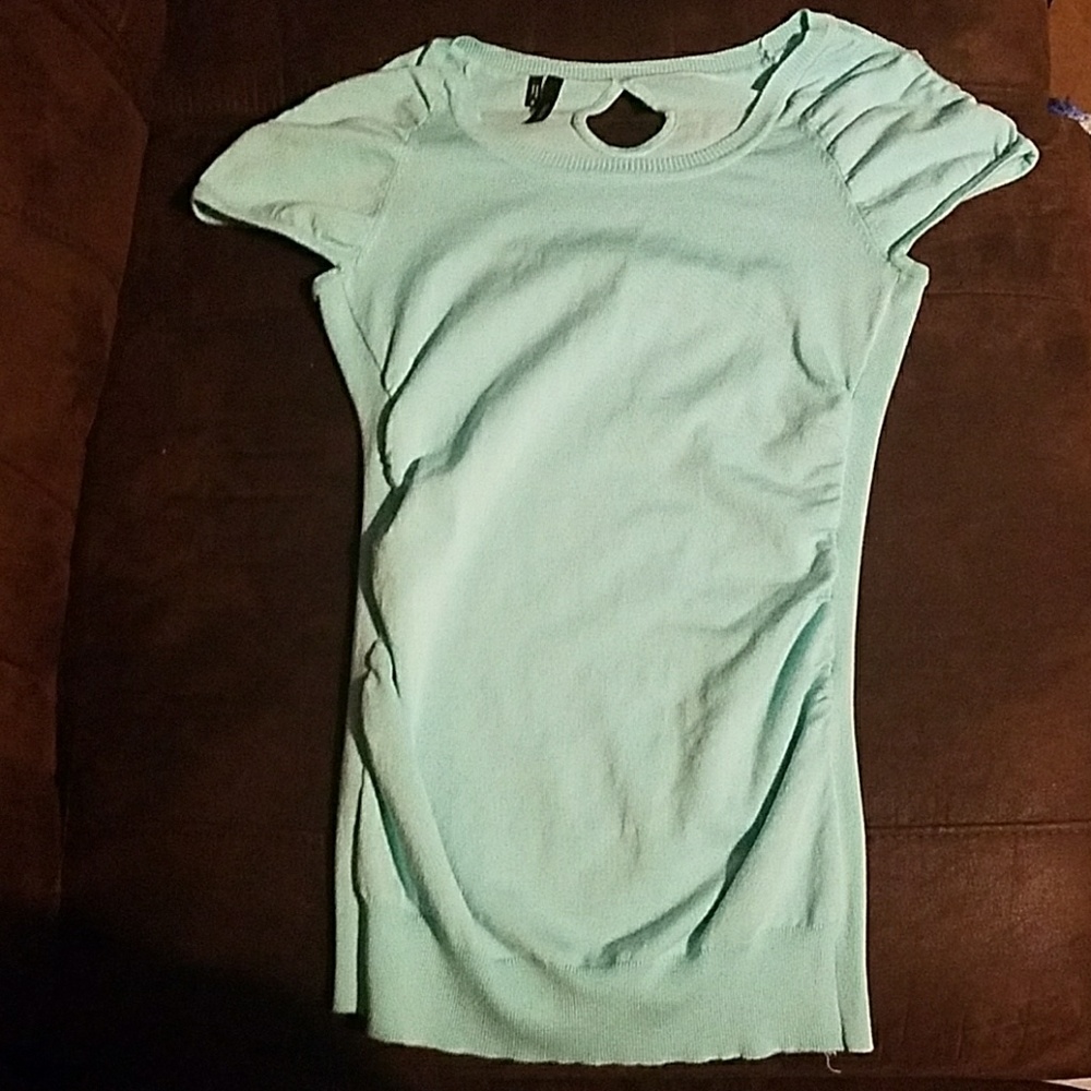 Maurices short sleeved ruched sweater
